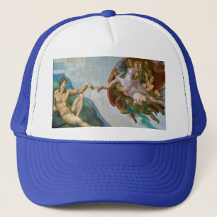 Oprichting van Adam - Michelangelo 1475 - 1564 Trucker Pet