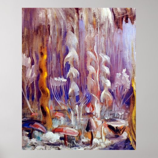 Oprichting van de Wereld X door Ciurlionis Poster (Voorkant)