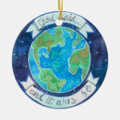 Oprichting van de World Jesse Tree Keramisch Ornament (Voorkant)