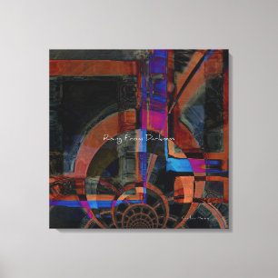 Oprijzend Uit Duisternis Abstract Canvas Afdruk
