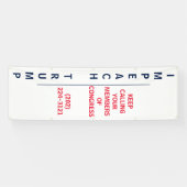 Oproep Congres beschuldigen Trump protest verticaa Spandoek (Horizontaal)