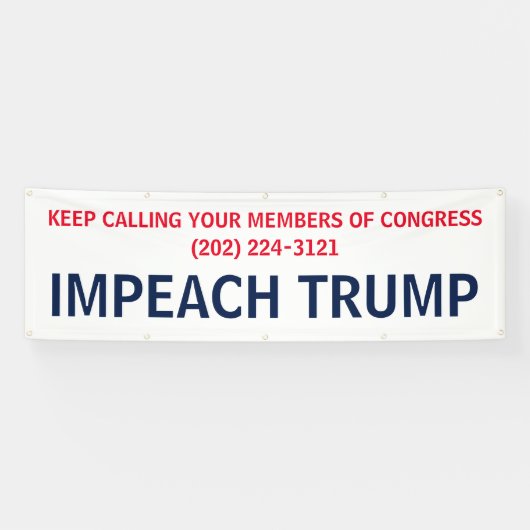 Oproep Congres beschuldigt Trump-protest Spandoek (Horizontaal)