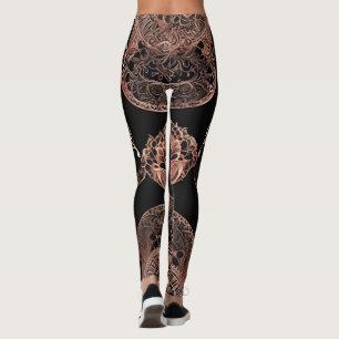 Oproep Rosegold AI art Leggings