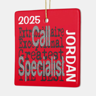 Oproep Specialist Buitengewoon CUSTOM Keramisch Ornament