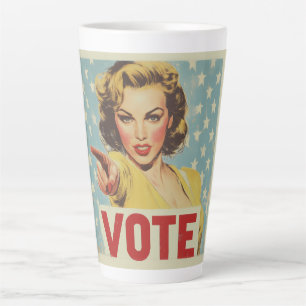 Oproep tot actie: stem! latte mok