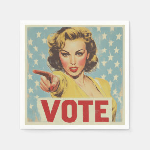 Oproep tot actie: stem! servet