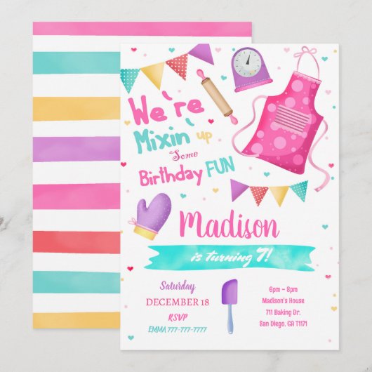 Oproep tot bakken kaart (Voorkant / Achterkant)