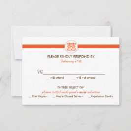 Oproep tot het indienen van een tweeduizend Chinee RSVP Kaartje