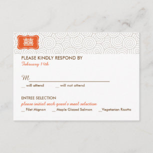 Oproep tot het indienen van een tweeduizend Chinee RSVP Kaartje