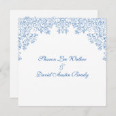 Oproep tot het zenden van een witte en blauwe brui kaart (Voorkant / Achterkant)