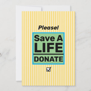 Oproep tot orgaandonatie kaart