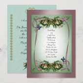 Oproep tot weduwen kaart (Voorkant / Achterkant)