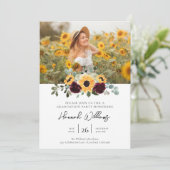 Oproep van de fotograaf Zonnebloem Kaart (Staand voorkant)