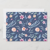 Oproep van de Graduation Party, Floral Kaart (Achterkant)