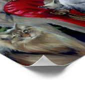 Oproep van de kattenwolf van de Night ART PRINT (Hoek)