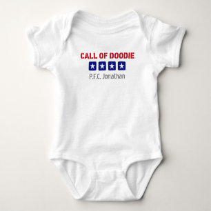 Oproep van Doodie US Army Threated Baby Bodysuit
