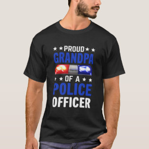 Oproomde opa trots opa van een politieagent Gran T-shirt