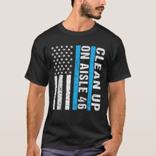 Opruimen op gangpad 46 Impeach Biden 46 Mannen Vro T-shirt