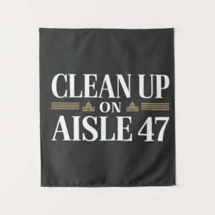 Opruimen van de Humor van Aisle 47 tegen Trump Wandkleed