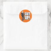 Opschieten! Ronde Sticker (Tas)