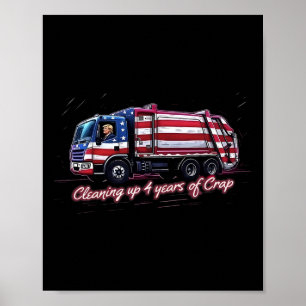 Opschonen 4 jaar onzin stem Trump 2024 Electi Poster