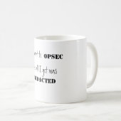 OpSec a édité le souvenir tasse blanche classique (Devant droit)