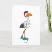 Opslaan als gealigneerd skater met Roller-schaatse Kaart (Achterkant)