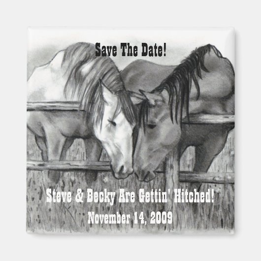 OPSLAAN DATUM: RAKEN: HORSE ART MAGNEET (Voorkant)