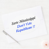 Opslaan MS Oval Blue Ovale Sticker (Envelop)