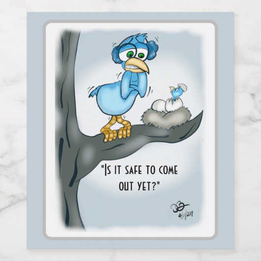 Opslaan om nog uit te komen wijn etiket (Enkel label)