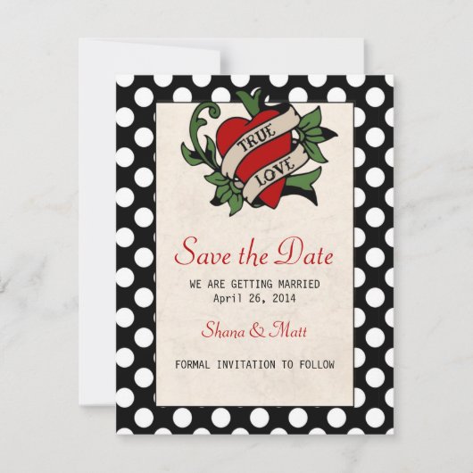 Opslaan op de datum save the date (Voorkant)