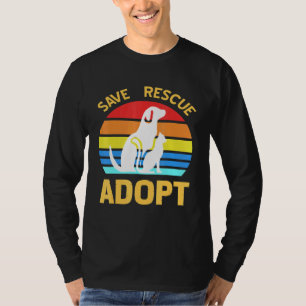 Opslaan Rescue Adopt Pro Pet Adoption T-shirt