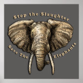 Opslaan van de afbeelding van Elephants Poster (Voorkant)