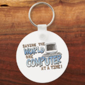 Opslaan van de wereld sleutelhanger (Voorkant)