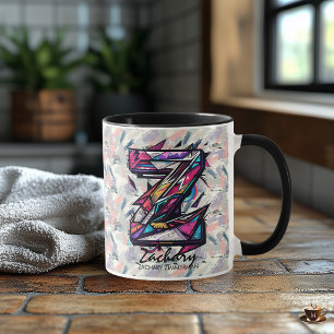 Opslag Abstract Monogrammok - Z voor Zachary Mok