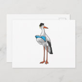 Opslag als leraar met boek briefkaart (Voorkant / Achterkant)