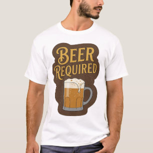 Opslag BIER VEREIST Print T-shirt