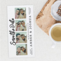 Opslag Foto-automaat Rustieke Save The Date