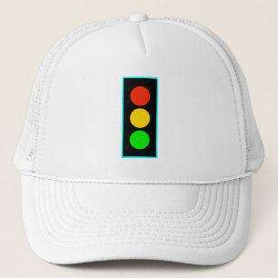 Opslag met lichte blauwe rand trucker pet