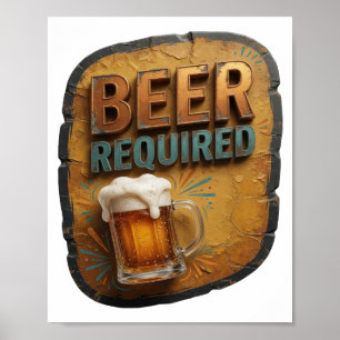 Opslag ONTBIJTBIER NODIG Tekst ontwerp Poster