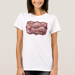 Opslag Rode CHAMPAGNE EERST Print T-shirt