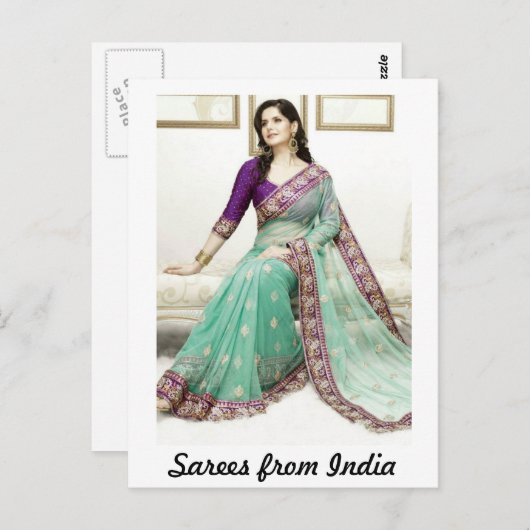 Opslag uit India Briefkaart (Voorkant / Achterkant)