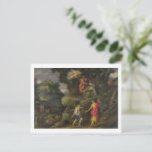 Opslag van Isaac, 1601 (olie op het paneel) Briefkaart (Staand voorkant)