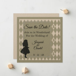 Opslagdatum  Kraft Rustic Alice Wonderland Aankondiging