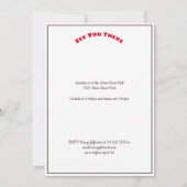 Opslagdatum van de oude Homestead-uitnodiging van  Save The Date (Achterkant)