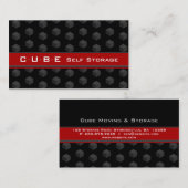 Opslagdoos zwarte rode 3D-doos voor Visitekaartje (Voorkant / Achterkant)