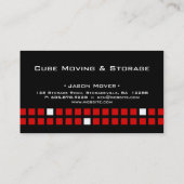 Opslagdoos zwarte rode Visitekaartjes (Achterkant)