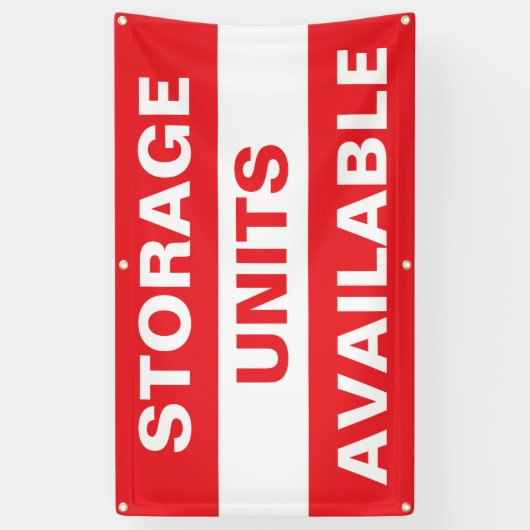 Opslageunits beschikbaar spandoek (Verticaal)