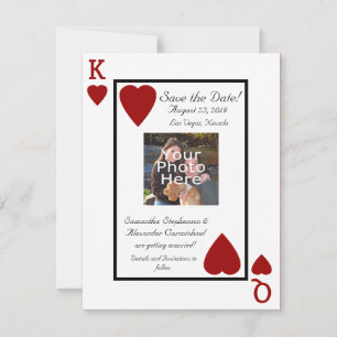 Opslagkaart Koning/Koningin Foto Save the Date