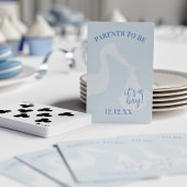 Opslagkaarten voor Blue Boy Baby shower Pokerkaarten